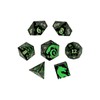 Let's Play Games Inscripted LPG Dice RPG Set, Dragon Green