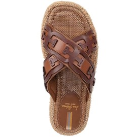 Sam Edelman Pria Slide Sandal Rich Cognac/Maple Bourbon 6.5 Medium