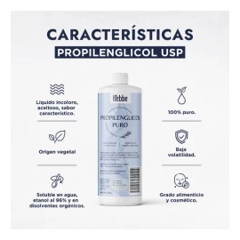 Propilenglicol Usp Grado Alimenticio Y Cosmético 500g