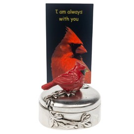 Westmon Works Cardinal Memorial Mini Trinket Box Set with Comforting Prayer Card