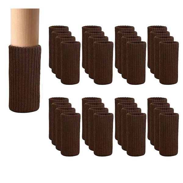 32 Packs Furniture Leg Socks Knitted Furniture Chair Socks -