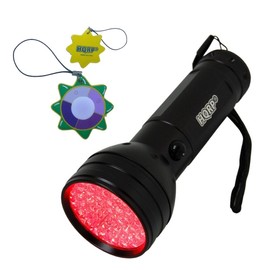 HQRP Portable Deep Red LED Flashlight 51 LED with a Large Coverage Area For Zoologists, Bird Watchers, Wildlife Photographers for Work at Night Time