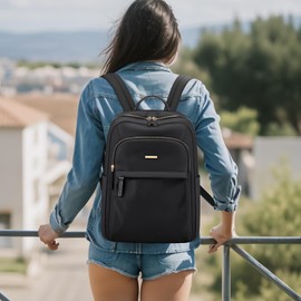 GOLF QUALITY Women's Backpack, 14 Inch Laptop Backpack, Small School Backpack, Men Women with Laptop Compartment, 11.3 L City Backpack, Daypack for Work, Teacher, School, University and Office,