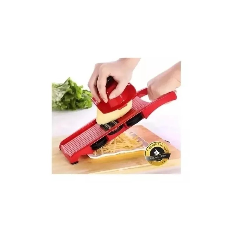 Total Supplier Rayador Rebanador 6 En 1 Mandolina Frutas Verduras