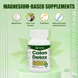 Zyntieu Colon Cleanser Detox Capsules, Bowel Movement Supplements Capsules for Women & Men