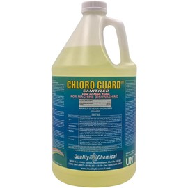 Quality Chemical Chloro-Guard Chlorine Low Temp Dish Sanitizer for Machine Dishwashing, Bulk Sanitizer - Gallon Refill for Cleaning and Sanitizing 128 oz (pack of 1)