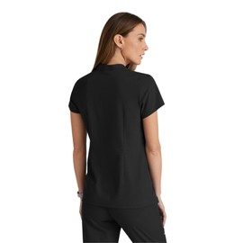 BARCO Grey's Anatomy Spandex Stretch Direct - Rush Scrub Top for Women Black Large