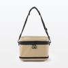 MUJI 83832810 Foldable Soft Cooler Bag with Shoulder Belt, Beige,
