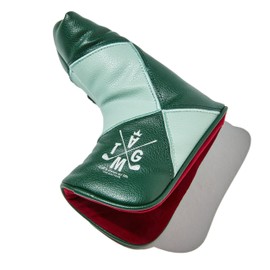 Diamond Pattern Plaid Synthetic Leather Head Cover Putter Pin Type