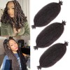 Mscat 40,6 cm vorgetrennte, federnde Afro-Twist-Haarverlängerungen, Kunsthaarverlängerungen, 3 Packungen, Marley