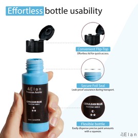 Elan Professional Acrylic Paint Set, 24 Acrylic Paint Bottles 2 oz, Artist Paint Set for Adults, Acrylic Paint for Canvas, Professional Paint Set Non Toxic, Artist Acrylic Paint Set Tubes, Rock Paint