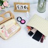Quilted makeup bag Set for Women, Floral Cotton Makeup Bag