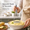 Stainless Steel Potato Masher for Smooth Purees – Ergonomic Hand