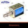 Rilfyzop Industrial Grade Open Frame Actuator Linear Miniature Push-Pull Rectangular