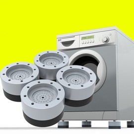 Washing Machine Leveling & Anti-Vibration Foot Pads - Height Adjustable, Anti-Slip, Noise Reduction M10995 5ea