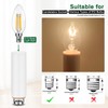2.6 Inch Tall White Plastic Candle Covers Sleeves Chandelier Socket