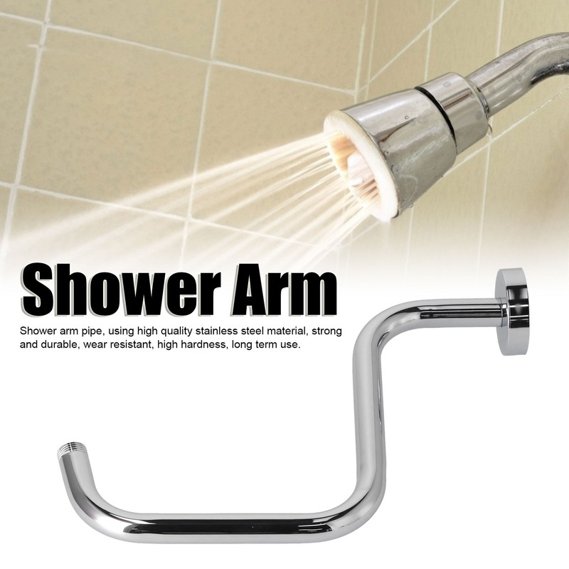 13in S Shape Shower Arm American Stainless Steel Shower Head