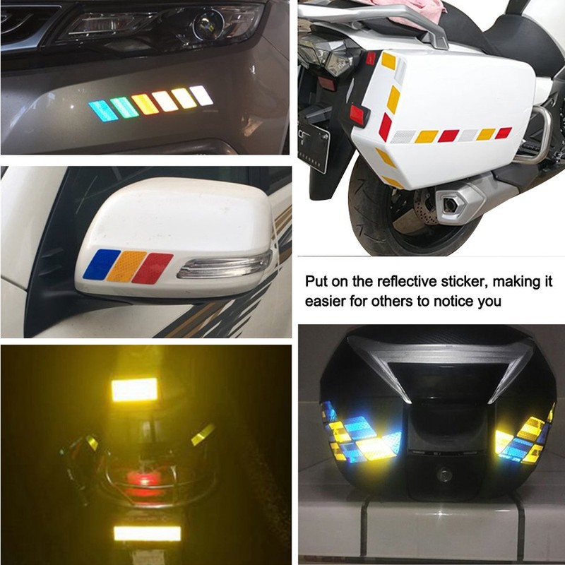 20x Reflective Reflector Sticker Self Adhesive Safety Warning Conspicuity Tape