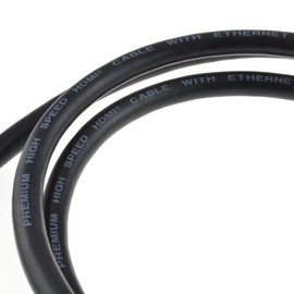 Certified HDMI 2.0 4K 60Hz UHD HDR 18Gbps Premium Cable Black 2 m [2 Meter/2m]