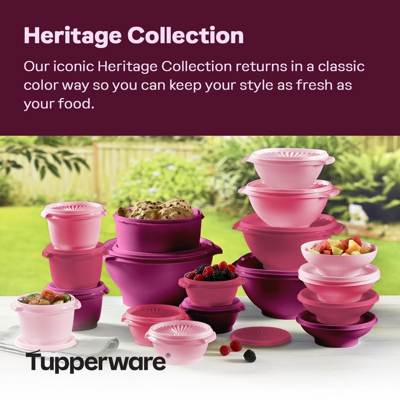 Tupperware Heritage Collection, New 36 Piece Food Storage Container Set