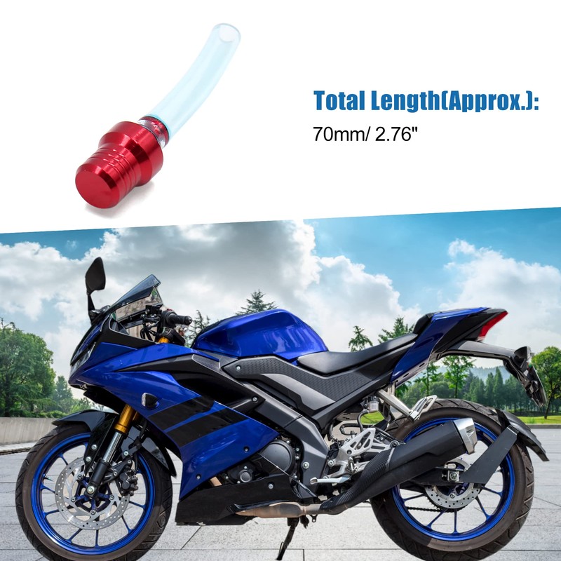 A ABSOPRO Motorcycle Fuel Tank Vent Hose Valve Gas Pipe