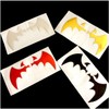 3 Pcs Black Bat Car Sticker Decal for Rearview Mirror