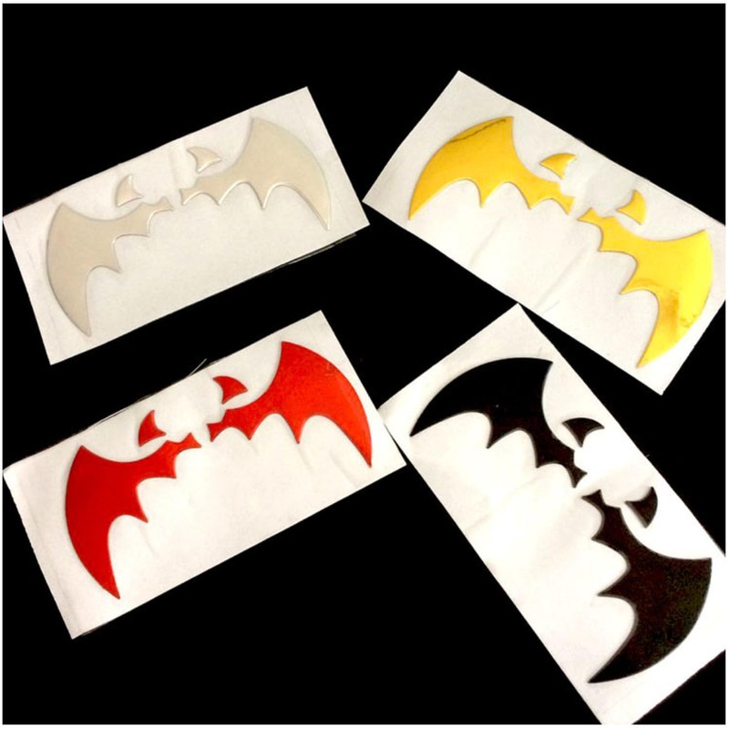 3 Pcs Black Bat Car Sticker Decal for Rearview Mirror