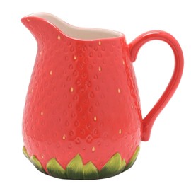 Widdop Cottage Garden Ceramic Strawberry Themed Dinnerware - Strawberry Jug - Summer Crockery Bright Quirky Tableware - Lovely Gift Idea Picnic Outdoor Eating