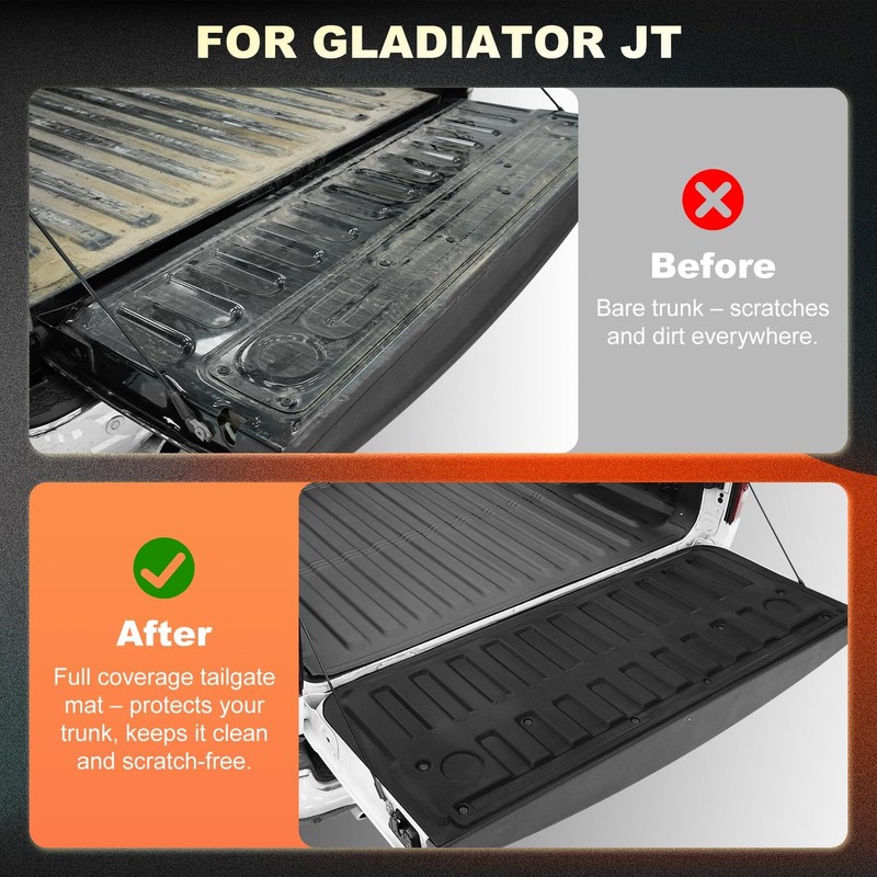 AOMSAZTO Tailgate Mat Compatible with 2020 2023 2024 2025 2026