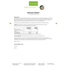 Incense Cones (Frankincense Frankincense Extract 400mg Tablets, 180 tablets