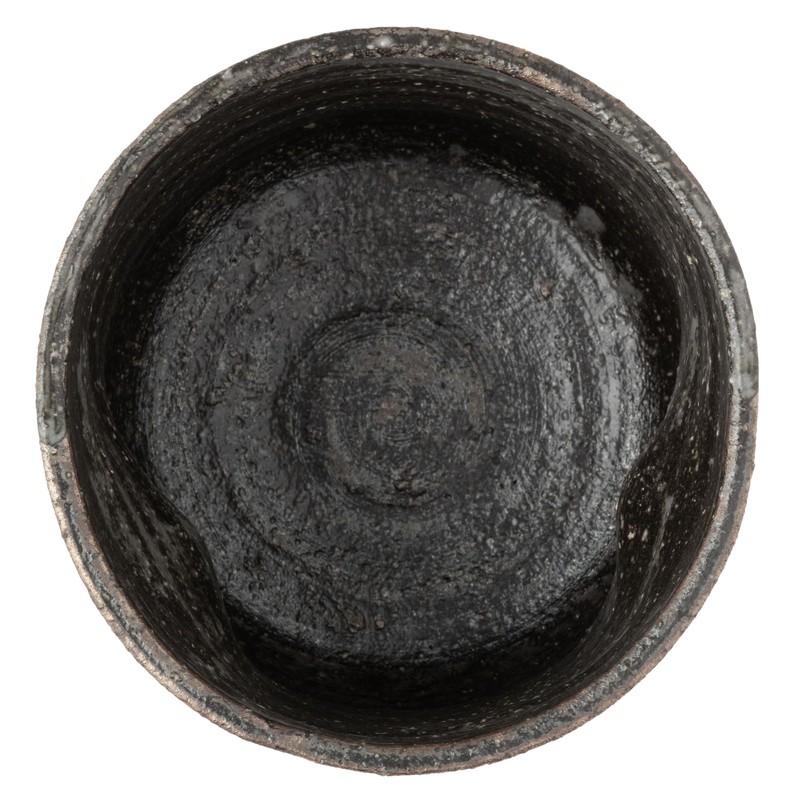 Marui Pottery MR-3-4347 Shigaraki Ware Hechimon Rock Cup, Capacity: Approx.