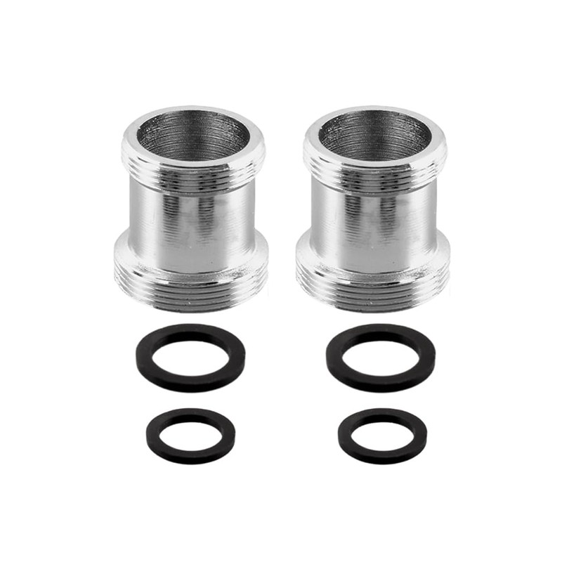 2 pcs Faucet Adapter Kit, Copper M22 to M24 Male