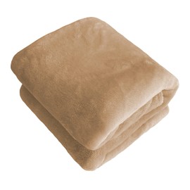 iMaylex Soft Puppy Flannel Fleece Blanket for Pet Dog Cat, Plush Microfiber, Cozy and Lightweight, Camel, Pet, 27 x 39 inch (70 x 100 cm)