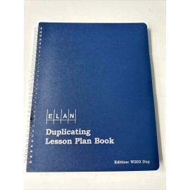 Elan Publishing Company Duplicating Lesson Plan Book 6 Period Vertically Teacher High School W202 DupNEW