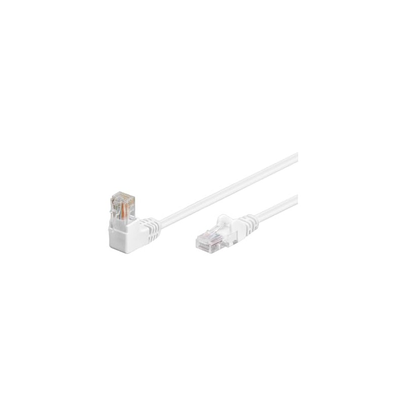 1X90Â ° Cat 5-0500 U/UTP White 5 m