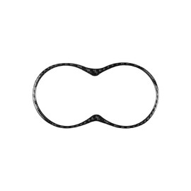 GDFJGD Carbon Fiber Compatible with Infiniti Q50 2014-2020 2015 2016 2017 2018 2019 Accessories Car Gear Shift Panel Water Cup Holder Cover Auto Interior Trim Sticker Decal 1PC