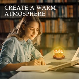 uolent Tulip Night Light LED Decoration Lamp 20 LED,Tulip Night Light Lamp DIY，Birthday， Mothers Day Gifts for Girlfriend Mom Women Her Wife Sister Girls