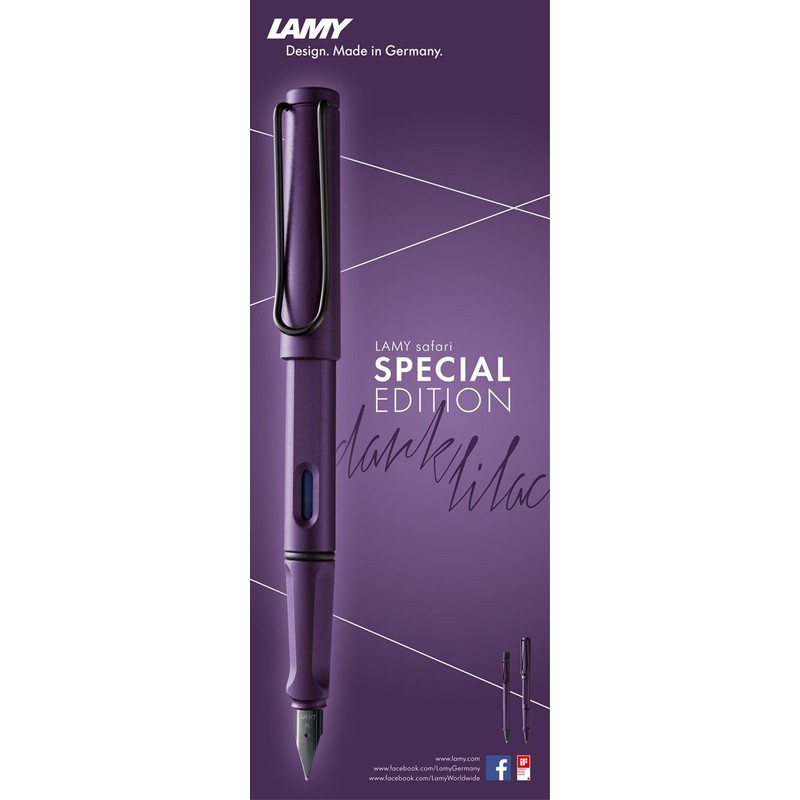 Lamy Safari Ballpoint Pen 1230444, Dark Lilac