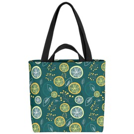 VOID Lemon Leaves Fruit Bag 33 x 33 x 14 cm, 15 L Shopping Bag, multicoloured, Casual