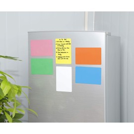 Magnets Writeable for Fridge - Pack of 12 - 15 x 10 cm Whiteboard Magnetic Labels Magnetic Strips - Small Magnetic Signs for Writing on for Home, Office, Kanban and School