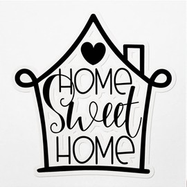 Decal Stickers of Home Sweet Home 2 Premium Indoor (No Waterproof) Vinyl Decal Stickers for Laptop Phone Accessory Helmet Car Window Mug Tuber Cup Door Wall Decoration ANDVER3f42240BL