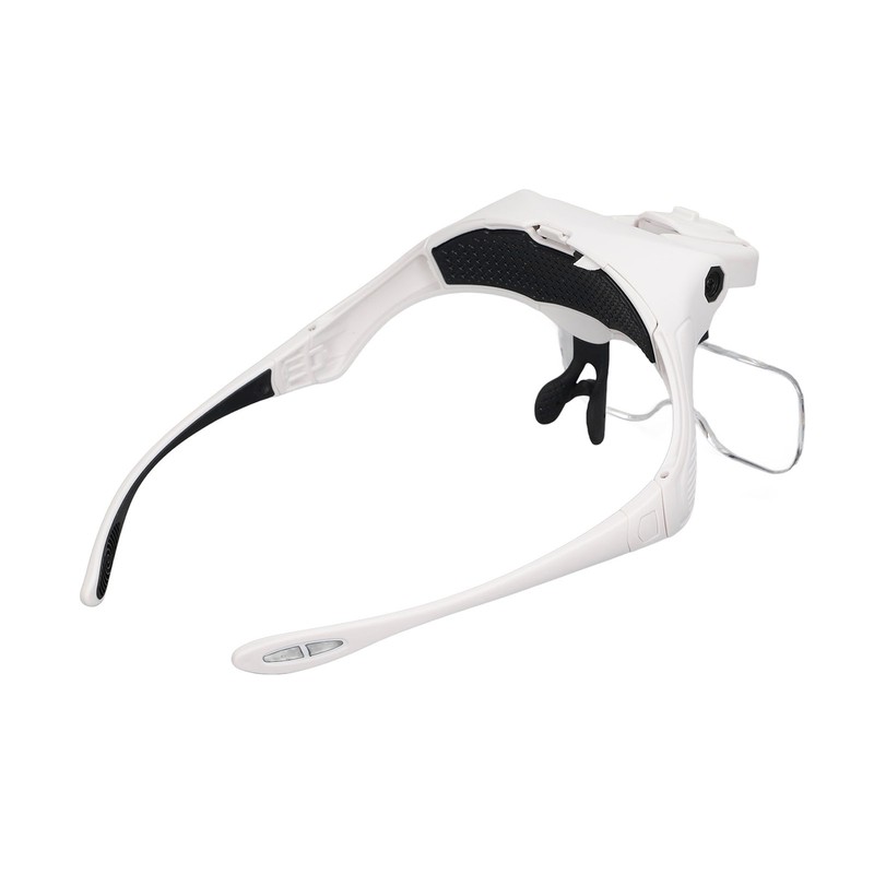 Headband Magnifier 4 LED Bright Lights 5 Detachable Optical Lenses