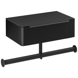 Toilet Paper Holder with Wet Wipe Box Wall Mounted Stainless Steel Paper Holder Toilet Roll Holder for Bathroom Toilet