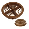 5 x Caramel Plastic Soffit Vents 70mm Circular Push Fit