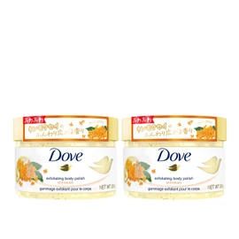 Dove(ダヴ) Gardenia Creamy Scrub Body, 2-Piece Set, Main Body Each 298g, Old Product, Exfoliation Care, Dark Spots, Transparency