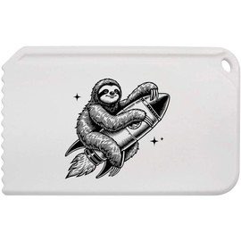 Azeeda 'Rocket Sloth' Plastic Ice Scraper (IC00041998)