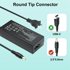 Ursulan 12V AC Charger Cord for Wahoo WFBKTR4 WF123 Power Charger to Power Wahoo KICKR Core Indoor Cycling Training Bike Compatible with SUN1200500 SUN-1200500 (Black) DC Adapter Power Cord