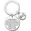 TTOVEN Husband Gifts Husband Keyring Valentines Day Gifts Husband Birthday