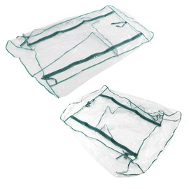 2-Tier Mini Greenhouse, Mini Garden Greenhouses, Walk-in Greenhouse Replacement PVC Cover Kit 69Long x 49Wide x 92High for Indoor Outdoor. (Frame Not Included)