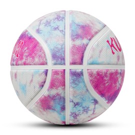 Kuangmi Rosa Baloncesto, Juvenil Tamaño 5(27.5"), Juego Deportivo Interior Exterior Parque, Playa y Piscina para Niños Niñas Balón, Rosa